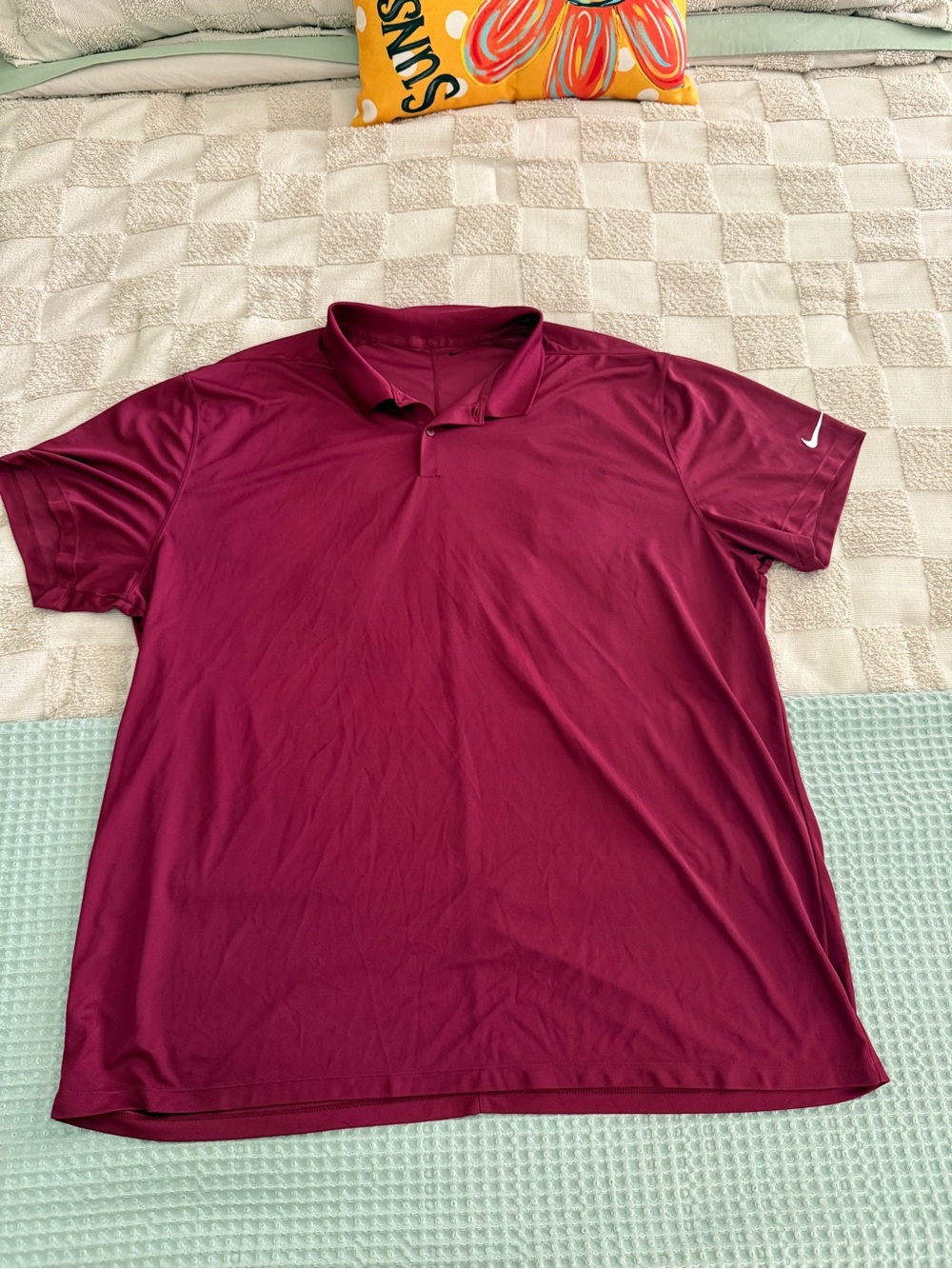 NWOT Nike Men's‎ Maroon Performance Polo 4XL